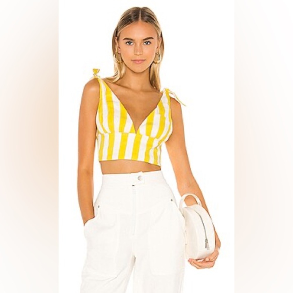 Lemon Tie Top | Lovers + Friends | XS